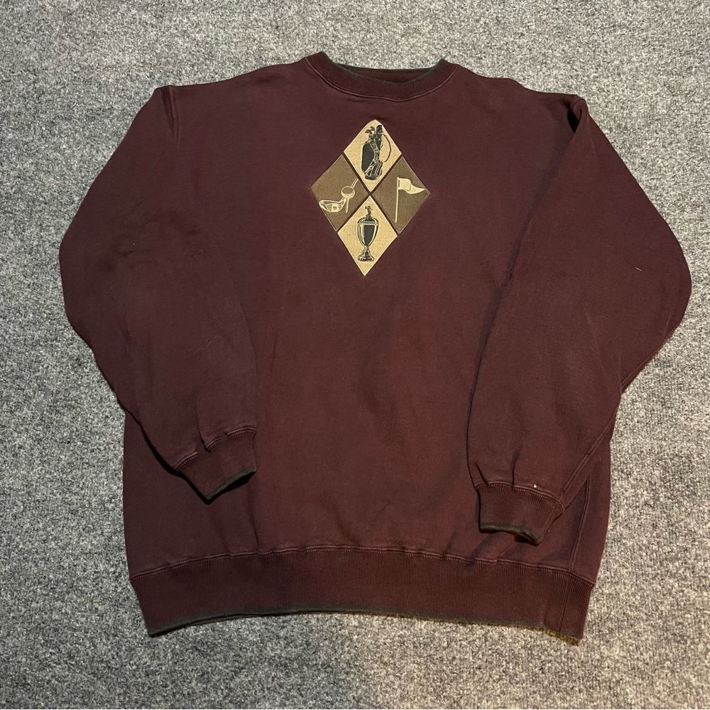 Vintage Golf Sweatshirt Golf Clubs